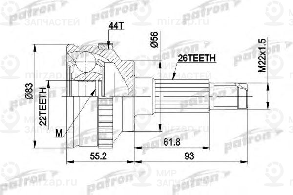 Запчасть PATRON PCV1372