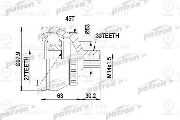 Запчасть PATRON PCV1381