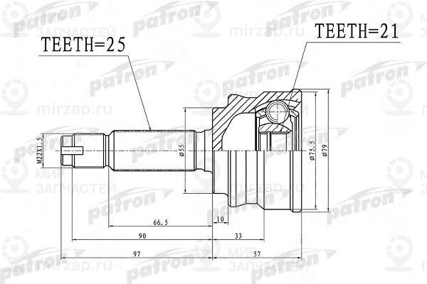 Запчасть PATRON PCV1386