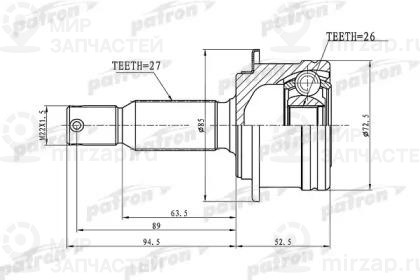 Запчасть PATRON PCV1393