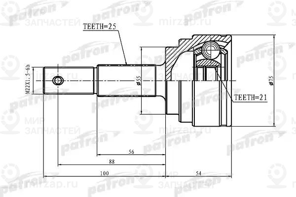 Запчасть PATRON PCV1408