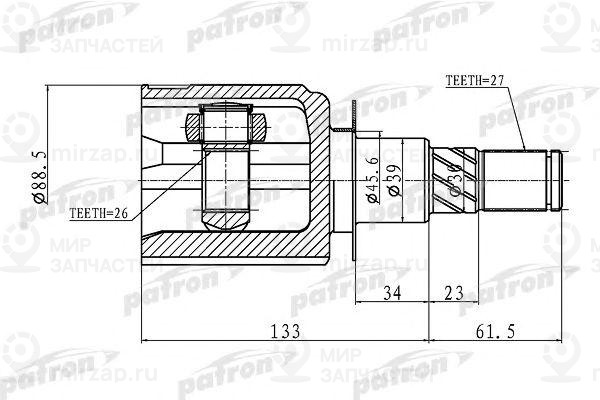 Запчасть PATRON PCV1410