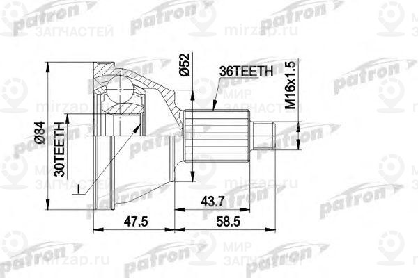 Запчасть PATRON PCV1413