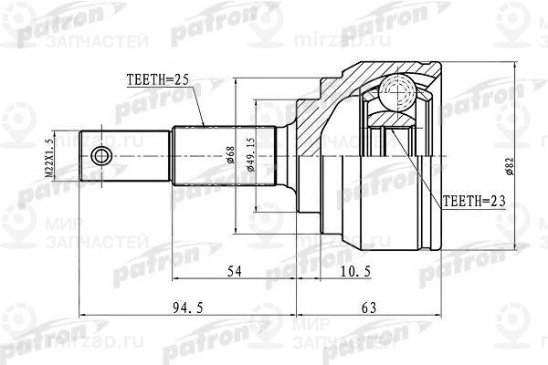 Запчасть PATRON PCV1418