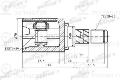Запчасть PATRON PCV1421