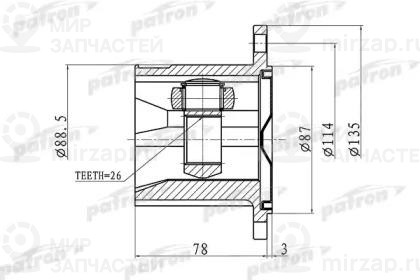 Запчасть PATRON PCV1423