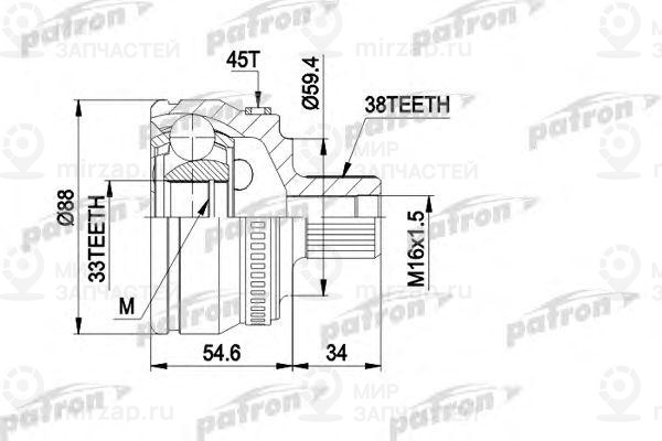 Запчасть PATRON PCV1435