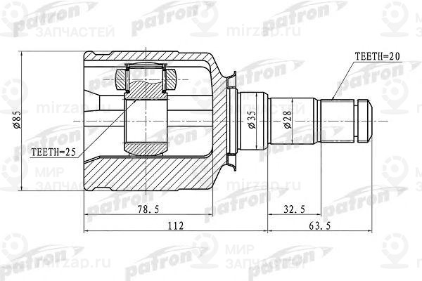 Запчасть PATRON PCV1437