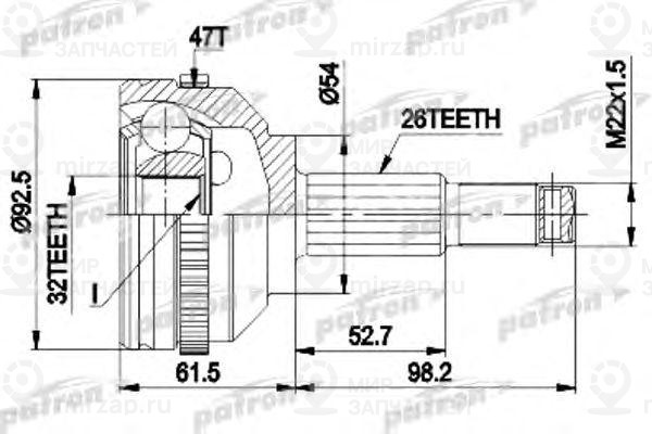 Запчасть PATRON PCV1438