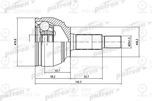 Запчасть PATRON PCV1443