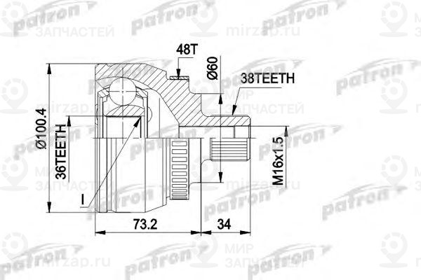 Запчасть PATRON PCV1444