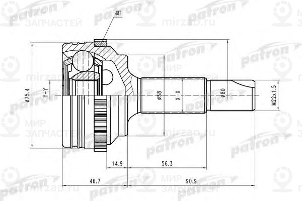 Запчасть PATRON PCV1460