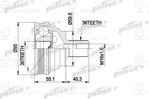 Запчасть PATRON PCV1467