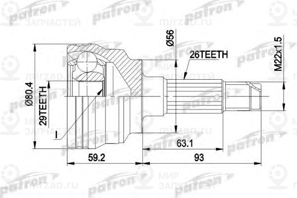 Запчасть PATRON PCV1472
