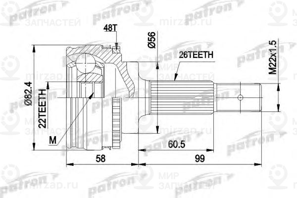 Запчасть PATRON PCV1484