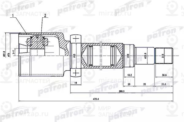 Запчасть PATRON PCV1497