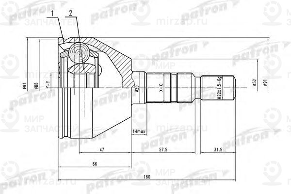 Запчасть PATRON PCV1505