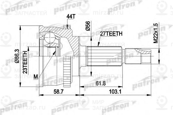 Запчасть PATRON PCV1508