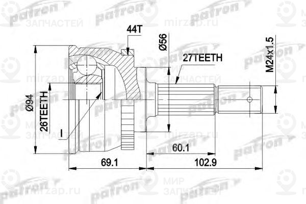 Запчасть PATRON PCV1509