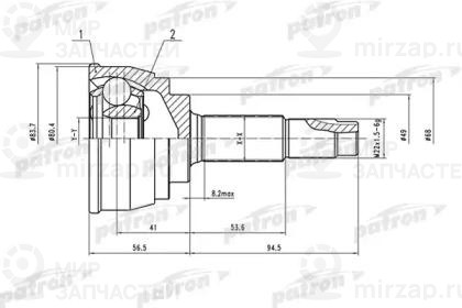 Запчасть PATRON PCV1535