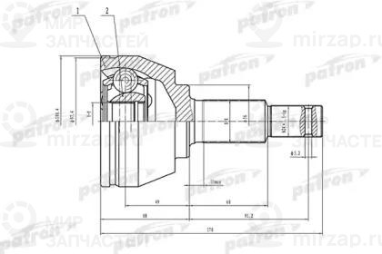 Запчасть PATRON PCV1537