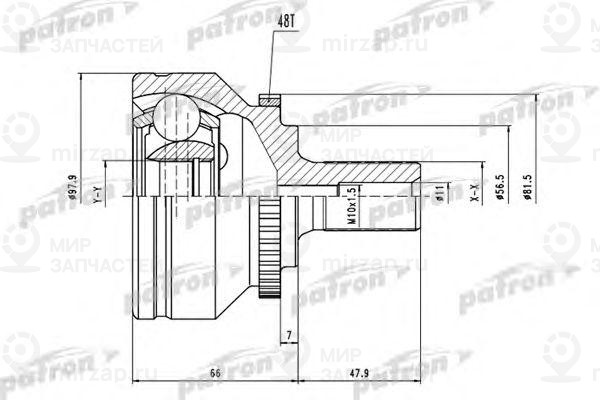 Запчасть PATRON PCV1538