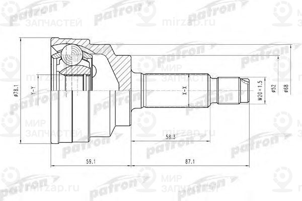Запчасть PATRON PCV1548