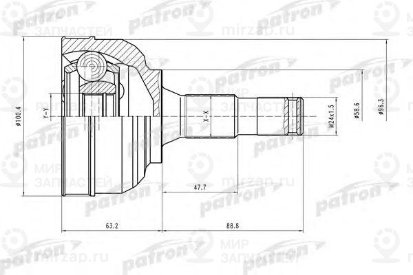Запчасть PATRON PCV1553