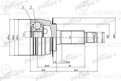 Запчасть PATRON PCV1555