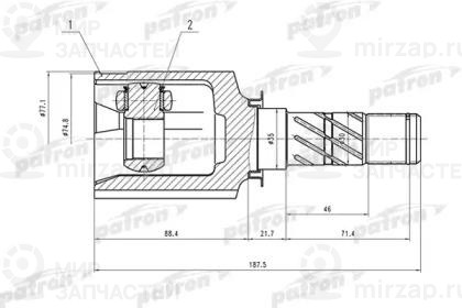 Запчасть PATRON PCV1556