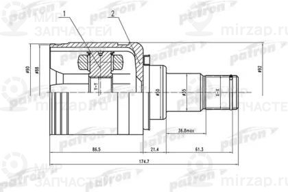 Запчасть PATRON PCV1570