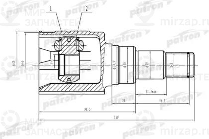 Запчасть PATRON PCV1572
