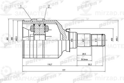 Запчасть PATRON PCV1575