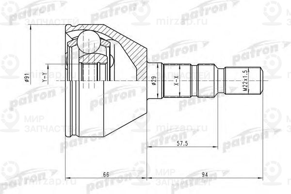 Запчасть PATRON PCV1613