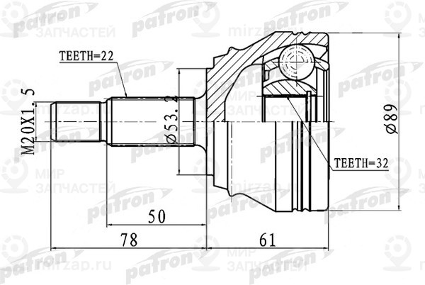 Запчасть PATRON PCV1716