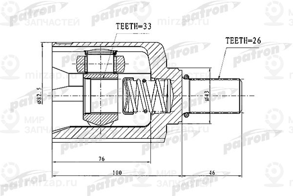 Запчасть PATRON PCV1727