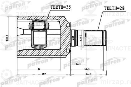 Запчасть PATRON PCV1752