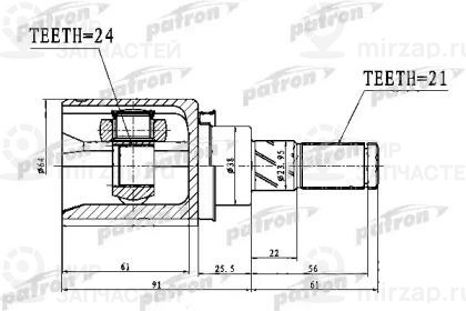 Запчасть PATRON PCV1761