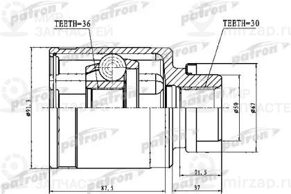 Запчасть PATRON PCV1762