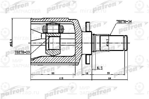 Запчасть PATRON PCV1773