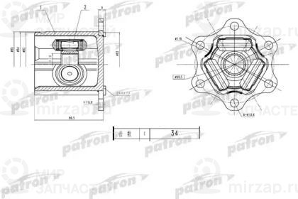 Запчасть PATRON PCV1783