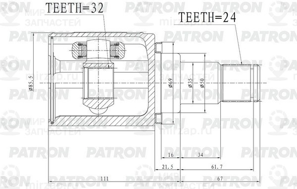 Запчасть PATRON PCV2172