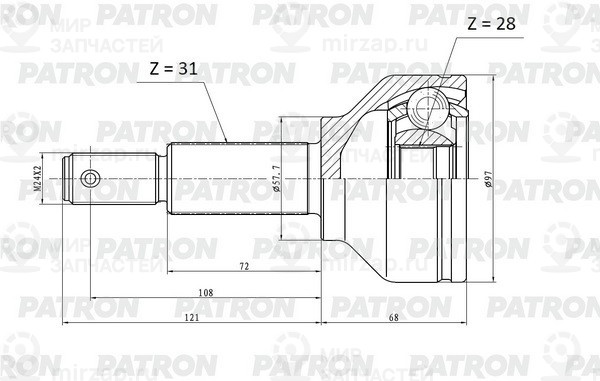 Запчасть PATRON PCV2179