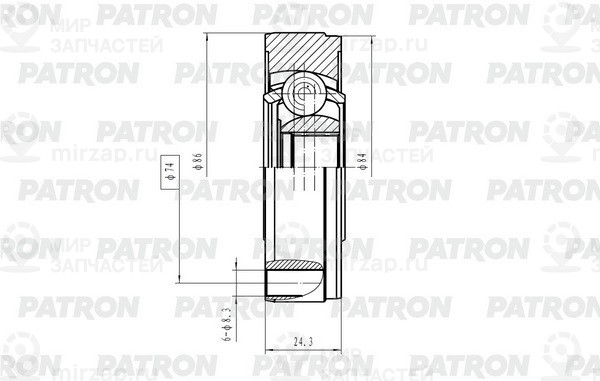 Запчасть PATRON PCV2182