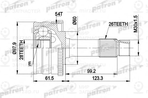 Запчасть PATRON PCV2461