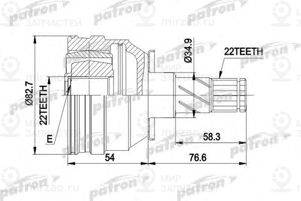 Запчасть PATRON PCV3008