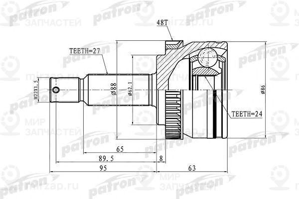 Запчасть PATRON PCV3036