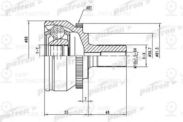 Запчасть PATRON PCV3560