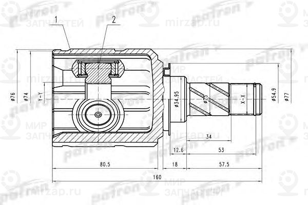 Запчасть PATRON PCV4009