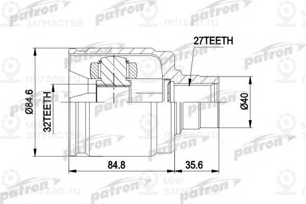Запчасть PATRON PCV4016